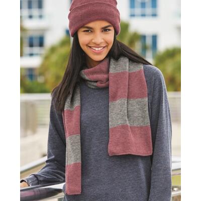 Rugby-Striped Knit Scarf Thumbnail