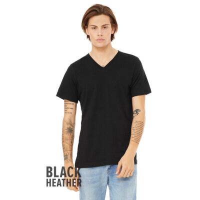 Unisex CVC Jersey V-Neck T-Shirt Thumbnail