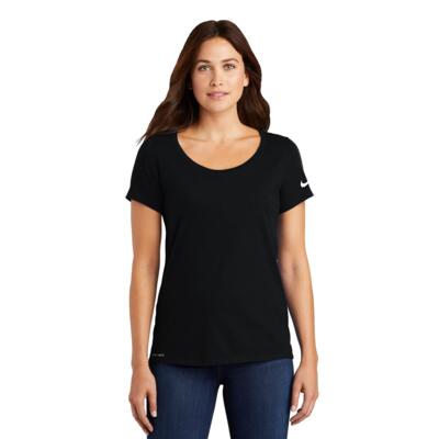 Dri-Fit Cotton/Poly Scoop Neck Ladies' Tee Thumbnail